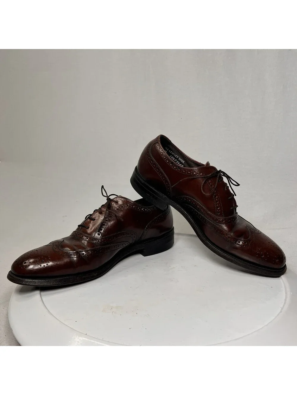 Sanitized Comfort Plus Leather WingTip Dress Shoes Oxfords Men’s Size 7 - USA